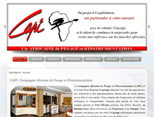 Tablet Screenshot of capi-africa.com
